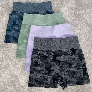 Shein set of 4 workout shorts